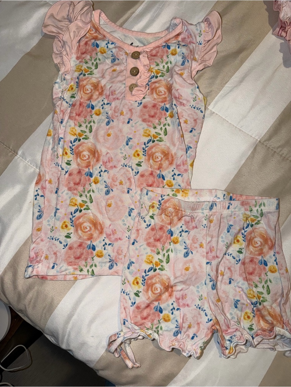 Made By Molly | Pink Floral Pajama Set, size 4T